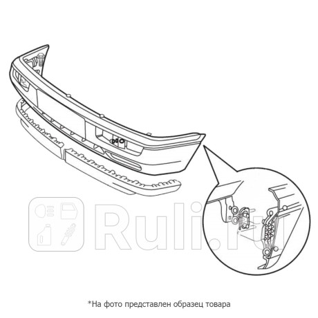 Крепление заднего бампера chevrolet malibu 16-18 lh верхнее SAT ST-14-0257  для Разные, SAT, ST-14-0257