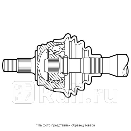 Шрус наружный 35x59.5x28 mitsubishi outlander cw 06- PATRON PCV1041  для Разные, PATRON, PCV1041