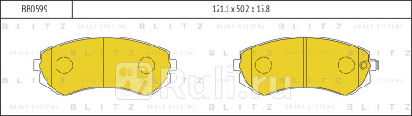 Колодки тормозные дисковые передние nissan almera patrol 97- BLITZ BB0599  для Разные, BLITZ, BB0599