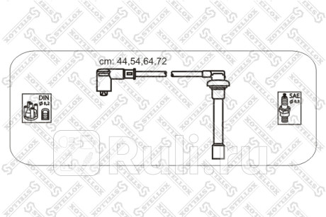 10-38167-SX - Высоковольтные провода (STELLOX) Honda Civic EK дорестайлинг (1995-1998) для Honda Civic EK (1995-1998) дорестайтинг, STELLOX, 10-38167-SX