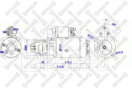 88-02027-SX - Стартер (STELLOX) Volvo FH (2009-2012) для Volvo FH/FM (2009-2012), STELLOX, 88-02027-SX