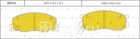 Колодки тормозные дисковые передние toyota previa estima liteace 90- BLITZ BB0494  для Разные, BLITZ, BB0494