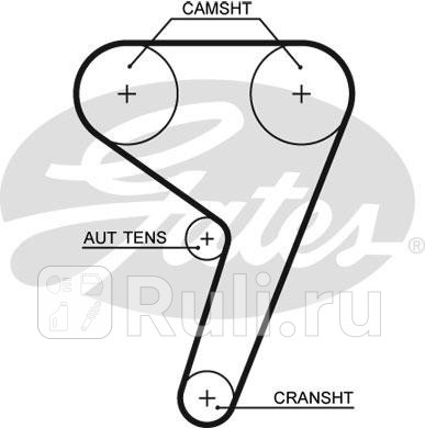 K025433XS - Ремкомплект грм (GATES) Ford Focus 1 (2001-2005) для Ford Focus 1 (2001-2005) рестайлинг, GATES, K025433XS