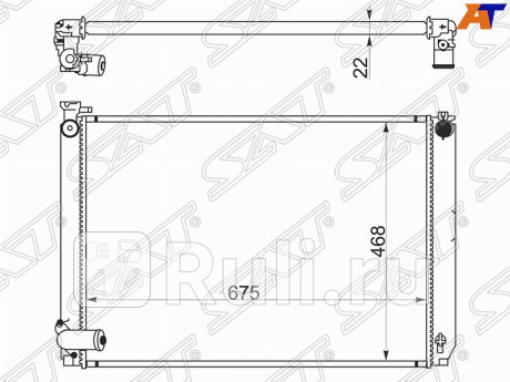 TY0003-MHU38 - Радиатор охлаждения (SAT) Toyota Harrier U30 (2003-2013) для Toyota Harrier XU30 (2003-2013), SAT, TY0003-MHU38