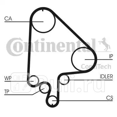 CT871K2 - Комплект грм (CONTITECH) Opel Astra F (1991-1998) для Opel Astra F (1991-1998), CONTITECH, CT871K2