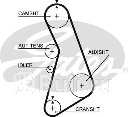 K025492XS - Комплект грм (GATES) Audi A4 B5 рестайлинг (1999-2001) для Audi A4 B5 (1999-2001) рестайлинг, GATES, K025492XS