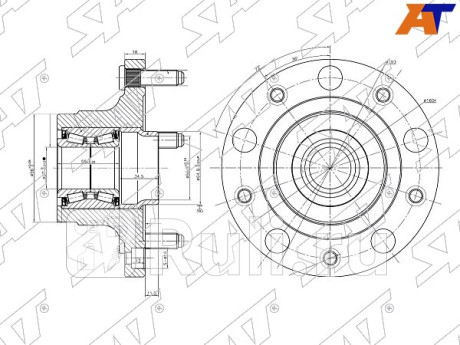 Ступичный узел задн. ford transit t9 r15 06-13 SAT ST-1377911  для Разные, SAT, ST-1377911