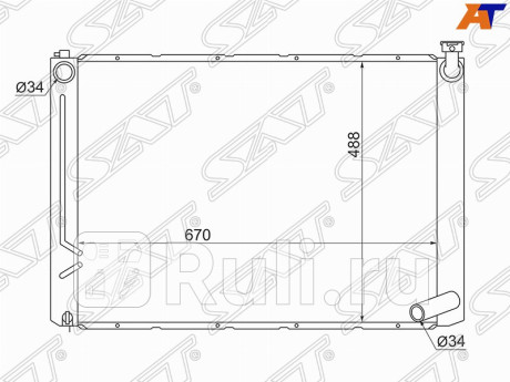 TY0003-ACU30 - Радиатор охлаждения (SAT) Toyota Harrier U30 (2003-2013) для Toyota Harrier XU30 (2003-2013), SAT, TY0003-ACU30