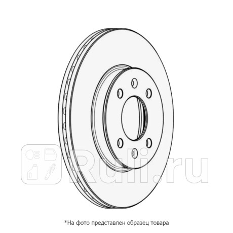 Диск тормозной передний вентилируемый audi a3 03- skoda octavia 03- vw golf 03- TATSUMI TCC1025  для Разные, TATSUMI, TCC1025