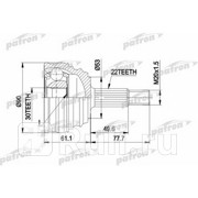 Шрус нар. 21x49x28 renault logan   sandero 1,4-1,6 04-13 PATRON PCV2173  для Разные, PATRON, PCV2173