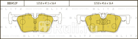 Колодки тормозные дисковые задние bmw 1(f20)  3(f30) 10- BLITZ BB0452P  для Разные, BLITZ, BB0452P
