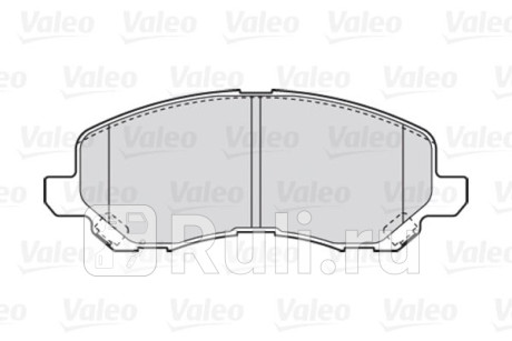 301886 - Колодки тормозные дисковые передние (VALEO) Mitsubishi Outlander XL рестайлинг (2010-2012) для Mitsubishi Outlander XL (2010-2012) рестайлинг, VALEO, 301886