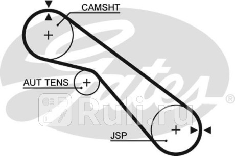 K015405XS - Комплект грм (GATES) Toyota Land Cruiser Prado 90 (1996-2002) для Toyota Land Cruiser Prado 90 (1996-2002), GATES, K015405XS